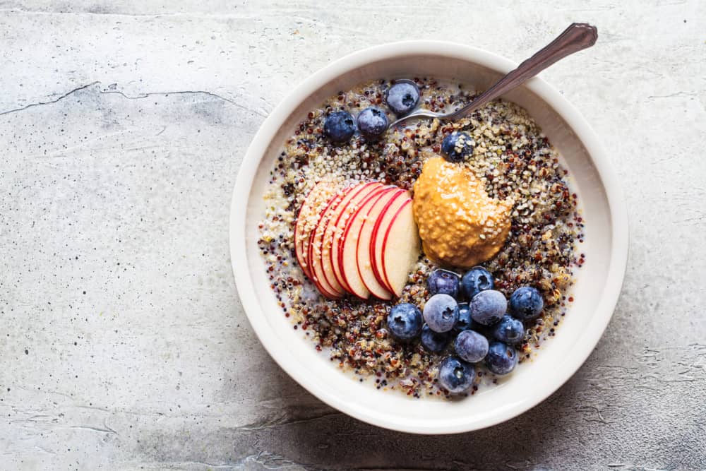 desayunos proteicos quinoa