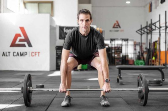 Power clean en crossfit.